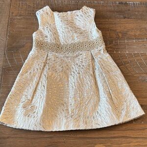 Lilly Pulitzer Kids Dress in Gold and Cream